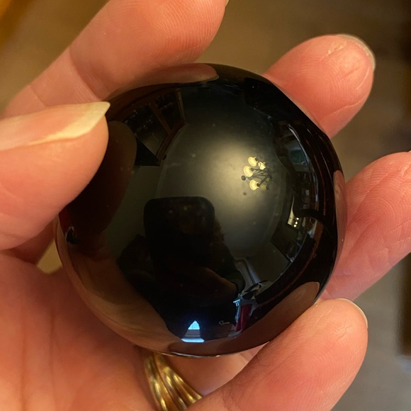 Volcanic Obsidian Sphere - Picture 3 of 4